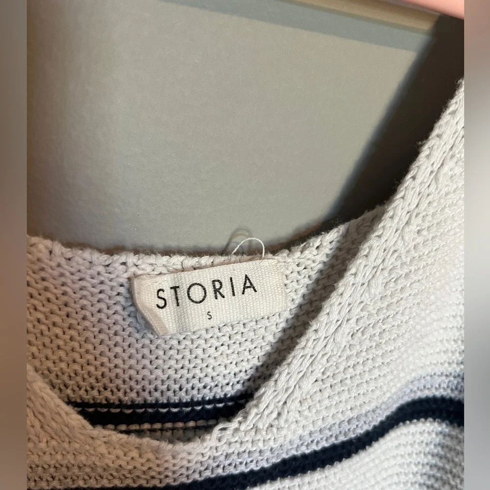 Storia Striped Tank Top Size Small - Picture 3 of 6